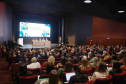 Evento realizado no Guairinha sobre a Política Nacional de Cuidados.