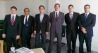 A partir da esquerda: Flávio Eduardo Lethier Rangel (Subcorregedor-Geral do Rio de janeiro), Sérgio Parigot de Souza (Corregedor-Geral do Paraná), Eduardo Vieira Carneiro (Corregedor-Geral de Minas Gerais), Bruno Barcala Reix (Defensor Público de Minas Gerais), Adalberto Pelli (Defensor Público de Minas Gerais) e Gustavo Costa Lopes (Corregedor-Geral do Espirito Santo).
