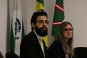 Dr. Fernando Redede Rodrigues (DPPR), ao lado da dra. Carolina Balbinot (DPU).