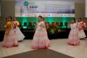 Alunas do Colégio San Blas, do Paraguai, apresentaram-se na abertura do XXV Congresso da ABMP.