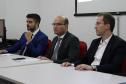Na imagem temos o Dr. Henrique Gonçalves, Dr. Eduardo Abraão e o Dr. Dylliardi Alessi. 