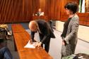 Doutor Eduardo Abraão e professora Paula Gomide