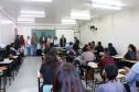 A aula inaugural contou com aproximadamente 35 alunos
