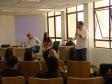 Ao final, os presentes debateram a importância do trabalho da Defensoria na proteção dos direitos da população de rua, como a regularização de documentos e a assistência nas áreas criminal, penal e de família.