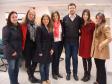 A partir da esquerda: Stella Maris Machado Natal, advogada do CRM; Eunicia Lohn, coordenadora do CRM; Natalia Marcondes e Martina Olivero, defensoras públicas; Leandro Franklin, professor do NPJ;  Paula Grein Del Santoro, coordenadora do CAM; e Anna Carla Marques, defensora pública.
