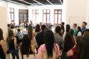 Alunas e alunos da PUCPR Toledo durante a fala do defensor público dr. Erick Lé Palazzi Ferreira.