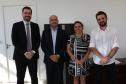 Da direita para a esquerda: o subdefensor público-geral, dr. Matheus Cavalcanti Munhoz; o defensor público-geral, dr. Eduardo Abraão; a presidente eleita, dra. Ana Caroline Teixeira; e o vice-presidente eleito, dr. Dezidério Machado Lima.