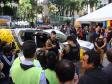 Defensores acompanham abordagem da polícia durante manifestação