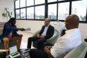 Defensor público-geral do Estado do Paraná, Dr. Eduardo Pião Ortiz Abraão, recebeu em seu gabinete o coordenador de Tratamento e Análise da Superintendência Geral de Diálogo e Interação Social, Denilton Laurindo.