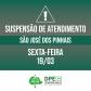 Suspensão de atendimento: Sede São José dos Pinhais