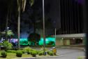 Monumentos em Curitiba ganham iluminação verde em homenagem ao Dia Nacional da Defensoria Pública