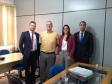 O defensor Juliano Marold, o procurador Evandro Mário Lazzari e os defensores Cinthia Azevedo Santos e Wisley Rodrigo dos Santos.