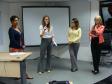 A ouvidora da DPPR, Santa de Souza, a presidente da ADEPAR, Thaísa de Oliveira, a defensora pública do GT de Promoção e Defesa dos Direitos da Mulher Martina Reiniger e a diretora da EDEPAR, Andrea Miranda.
