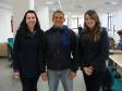 A assistente social do CAM Tânia Moreira, o assistido da DPPR e militante do Movimento Nacional da População em Situação de Rua Vilmar Rodrigues, e a estagiária Camila Suian de Freitas.
