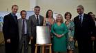 O governador Beto Richa (ao centro) com demais autoridades durante inauguração do Cense de São José dos Pinhais, entre elas o defensor público-geral do Paraná, Sérgio Parigot de Souza (à direita).