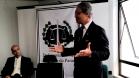 O defensor público-geral do Paraná, Sérgio Parigot de Souza, deu boas-vindas aos novos defensores públicos durante o evento de assinatura do termo de posse.