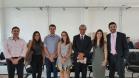 Da esquerda para a direita: os defensores públicos da sede de Maringá Gilson Rogério Duarte de Oliveira, Adriana Shinmi, Bruno Müller Silva e Cecília Nascimento Ferreira; o defensor público-geral, Sérgio Parigot de Souza; e os defensores públicos de Cianorte, Pietra Carolina Previate e Thiago Magalhães Machado.