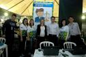 O técnico judiciário Rafael Martire Santana, as assessoras jurídicas da DPPR Elaine Oshima e Kátia Brünning, a juíza Marina Martins Bardou Zunino, o defensor público da União Felipe Belache Kugler, a assistente social da DPPR Rosana Trauczynski e o técnico judiciário Carlos Canuto Machado.