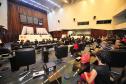 Solenidade de lançamento dos núcleos especializados da Defensoria Pública do Paraná na Assembleia Legislativa.