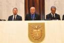 Solenidade de lançamento dos núcleos especializados da Defensoria Pública do Paraná na Assembleia Legislativa.