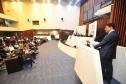 Solenidade de lançamento dos núcleos especializados da Defensoria Pública do Paraná na Assembleia Legislativa.
