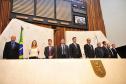 Solenidade de lançamento dos núcleos especializados da Defensoria Pública do Paraná na Assembleia Legislativa.
