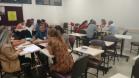 As equipes técnicas do Escritório Regional e do Centro de Atendimento Multidisciplinar da Defensoria Pública desenvolvem oficinas no período vespertino, para discussão, reflexão e fixação dos conteúdos apresentados na parte da manhã.