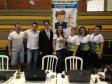 A partir da esquerda: o promotor substituto Jackson Xavier Ribeiro, o juiz substituto José Augusto Guterres, o defensor público da União Gustavo De Oliveira Quandt, a juíza titular Daniela Maria Krüger, as assistentes jurídicas da DPPR Kátia Brüning e Elaine Oshima e a assistente social Rosana Trauczynski.