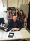 O defensor público Gabriel Lutz e as voluntárias Thais Gatti, Bruna Esteves e Bruna Perugini. A sede da DPPR em Londrina possui hoje cerca de 20 voluntários. 
