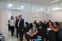 O defensor público-geral Eduardo Abraão e defensor público-geral do estado de Rondônia, Marcus Edson de Lima, foram recepcionados pela subdefensora pública-geral Ana Carolina Dihl Cavalin e levados para conhecer a sede.
