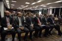 o defensor público-geral, Eduardo Abraão, antes de subir à mesa de abertura.