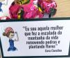 As mulheres que compareceram à DPPR durante a semana receberam bombons e cartões.