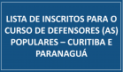 Lista curso de Defensores(as) Populares 