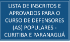 Lista de inscritos e aprovados para o Curso