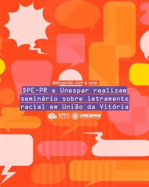 Imagem ilustrativa colorida com vários balões de diálogo e o título da matéria no meio.