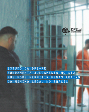 Imagem com foto de inspeção da DPE-PR em penitenciária.