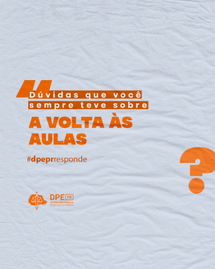 Imagem com o fundo cinza e letras em laranja.