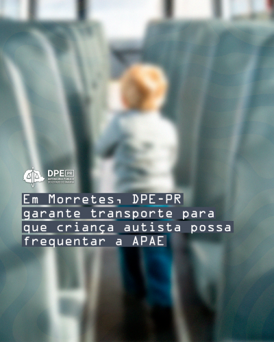 Imagem que conta com um fundo representado por uma foto desfocada de uma criança pequena andando pelo corredor de um ônibus. E de destaque, no centro esquerdo, o título da matéria.