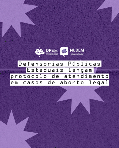 Imagem com arte gráfica da DPE-PR.