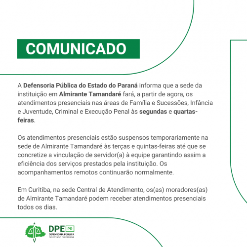 Imagem em formato comunicado. O fundo é branco e tem elementos em verde escuro.