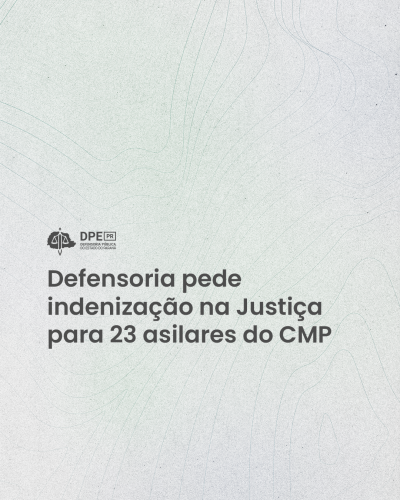 Imagem com grafia suave, em tom de cinza, com título e logo da DPE-PR.