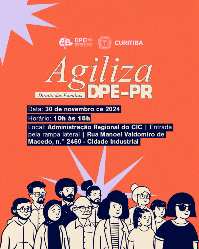 Banner com informações do mutirão Agiliza DPE-PR.