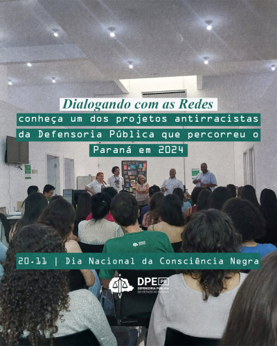 Imagem com foto de evento do projeto Dialogando com as Redes.
