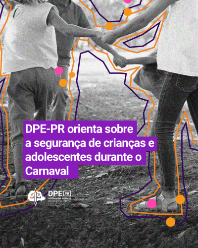 A imagem de fundo mostra crianças brincando de mãos dadas em um ambiente ao ar livre, com grama no chão. A foto está em preto e branco e foi sobreposta por linhas geométricas coloridas e pontos conectando diferentes partes das crianças, criando um efeito visual dinâmico. No centro, está o titulo da matéria.