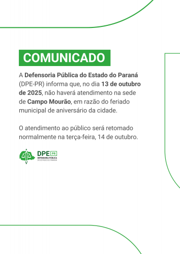 Imagem de suspensão de atendimento. O fundo é branco e contem detalhes em verde claro.