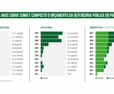 Saiba mais sobre como é composto o orçamento da Defensoria Pública do Paraná