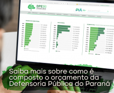 Saiba mais sobre como é composto o orçamento da Defensoria Pública do Paraná