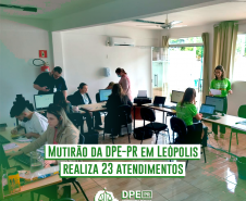 Mutirão da DPE-PR em Leópolis realiza 23 atendimentos