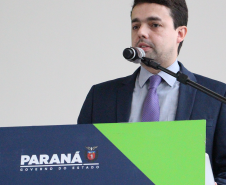 Imagem a qual mostra o Defensor Público Defensor Público-Geral André Ribeiro Giamberardino discursando.