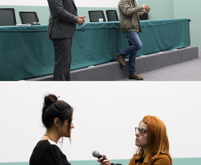 Imagem com fotos do curso sobre a atuação da Defensoria Pública no Tribunal do Júri.